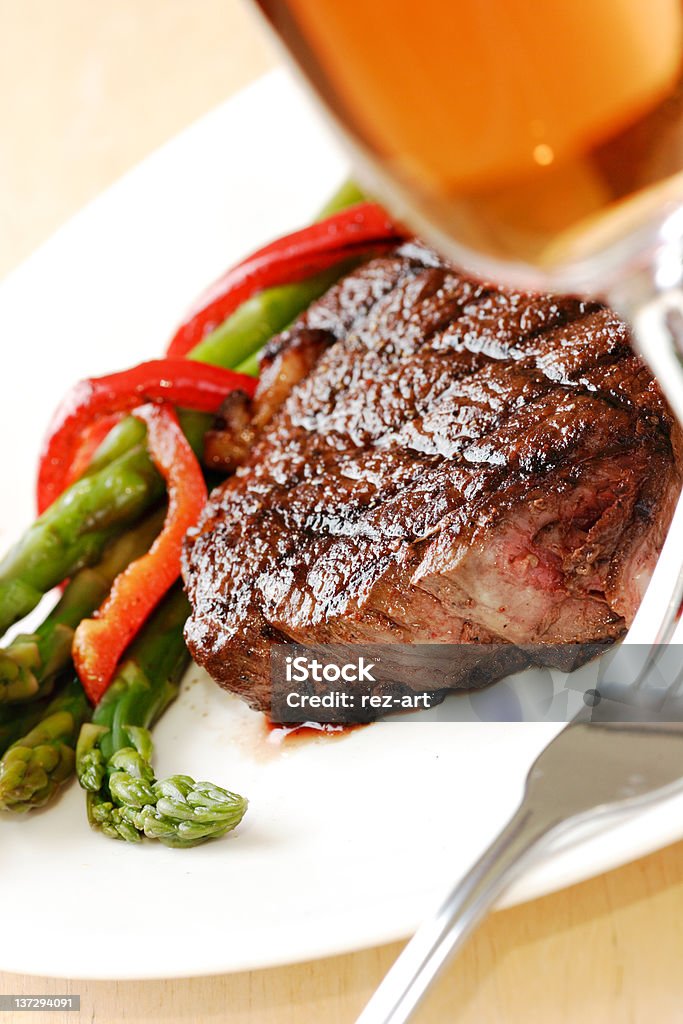 Jantar de Carne - Royalty-free Almoço Foto de stock