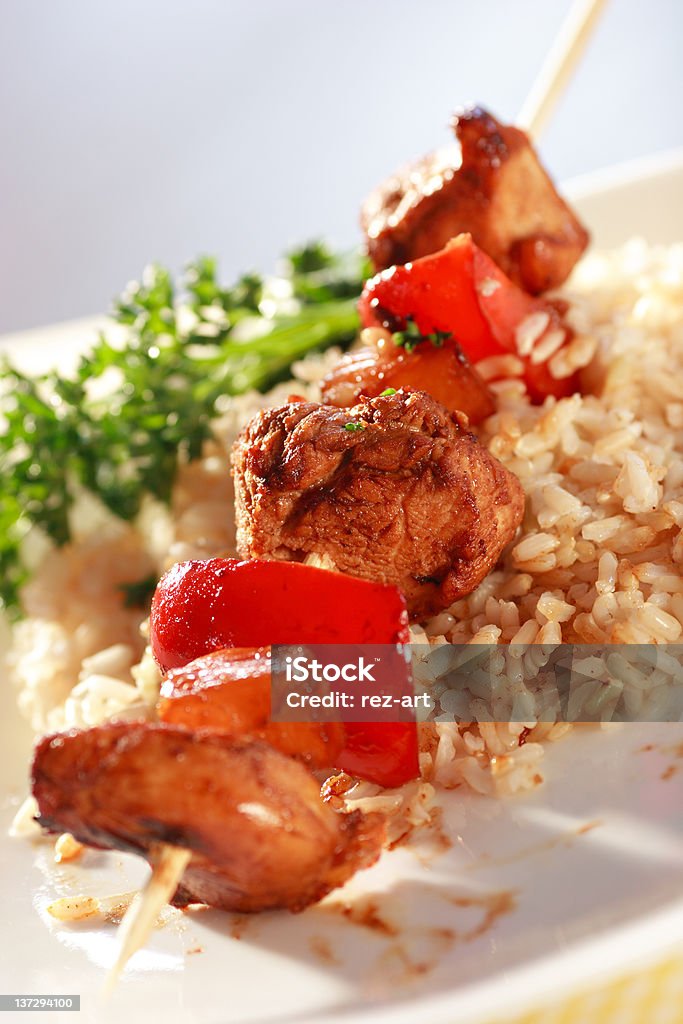 Brocheta de pollo - Foto de stock de Alimento libre de derechos
