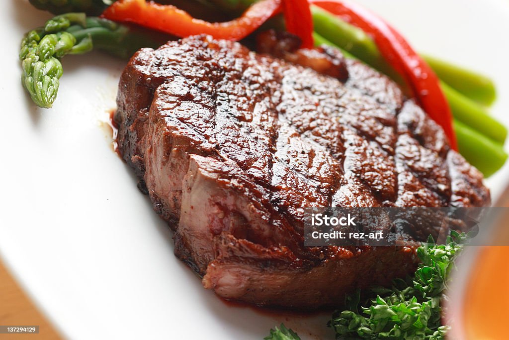 Lecker gebratenes steak - Lizenzfrei Blutig Stock-Foto