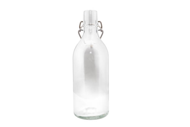 istock Glass Bottle isolated on White Background 1372946135