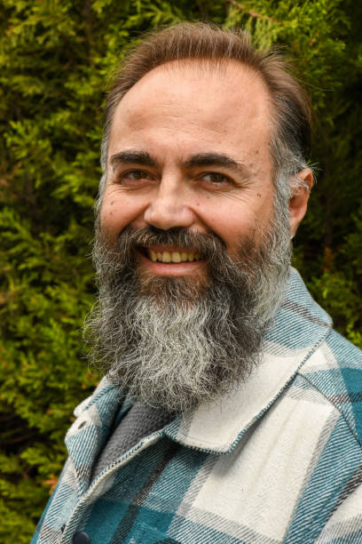 istock Long bearded man portrait 1372950796