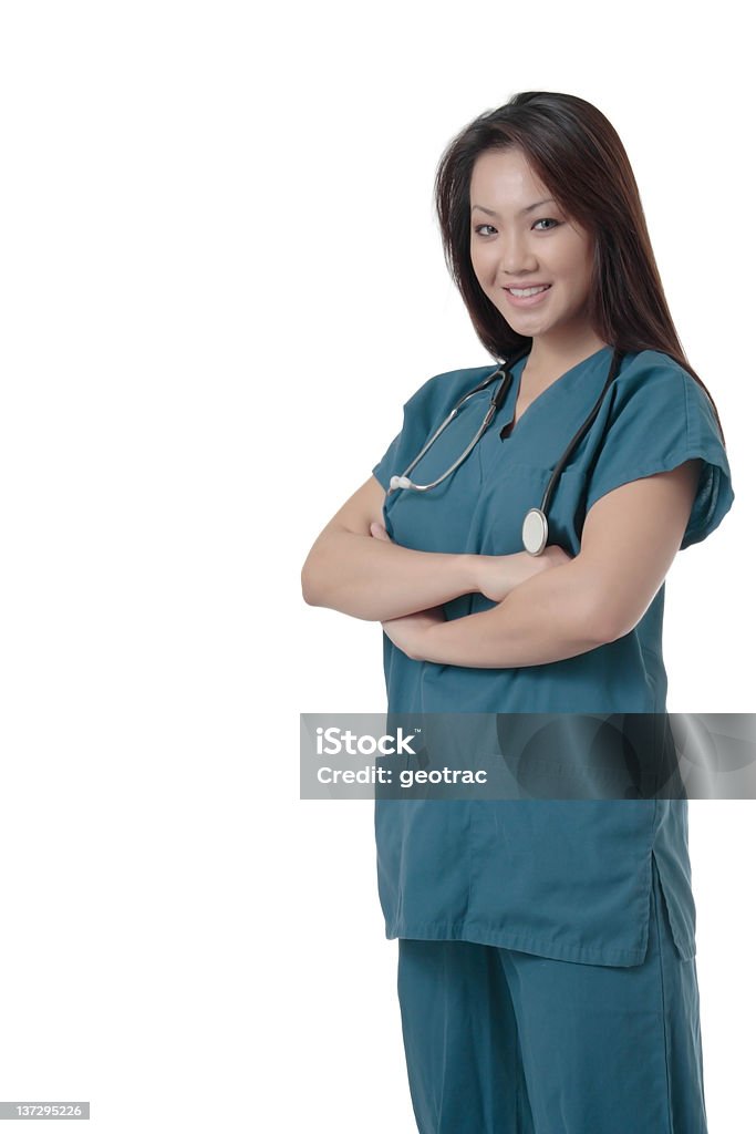 Attraente asiatica infermiere - Foto stock royalty-free di Accessorio personale