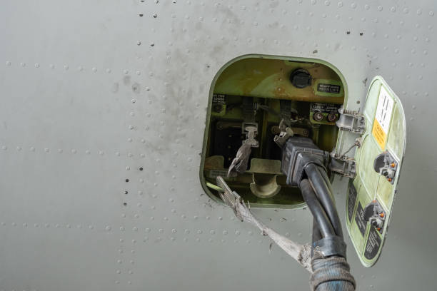 istock Electrical wiring system of an  aircraft. 1372958297