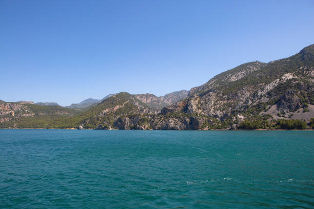 istock Green Canyon Lake in Turkey. Mountain river. 1372959508