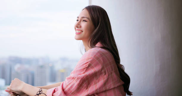 istock woman relax on morning balcony 1372963398