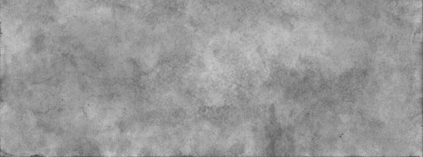 fondo de papel vintage gris con textura teñida de acuarela en blanco y negro y antiguo patrón grunge angustiado en diseño de banner texturizado de color plateado - moteado fotografías e imágenes de stock