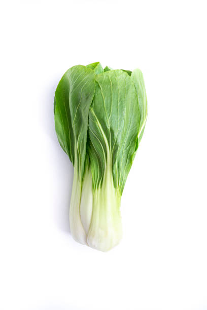 istock Bok Choy asian crucifer raw leaf vegetable closeup isolated on white 1372968704