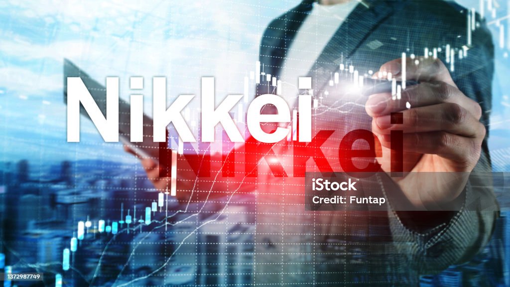 The Nikkei 225 Stock Average Index. Financial Business Economic concept The Nikkei 225 Stock Average Index. Financial Business Economic concept. Nikkei Index Stock Photo