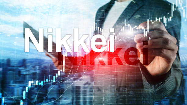 The Nikkei 225 Stock Average Index. Financial Business Economic concept The Nikkei 225 Stock Average Index. Financial Business Economic concept. nikkei index stock pictures, royalty-free photos & images