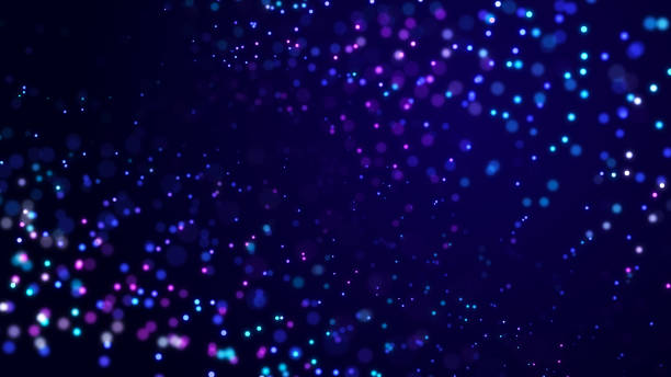 istock Big data and cybersecurity. Beautiful illustration with glowing dots. Abstract background of shining particles.3D 1372988869