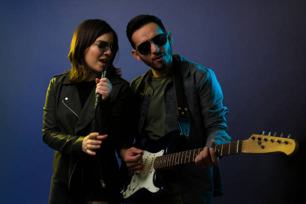 istock Talented band on a concert 1372991046