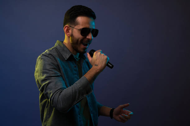 istock Handsome musician with black glasses 1372991137