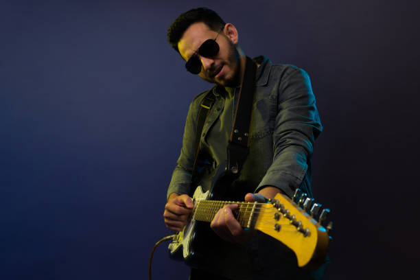 istock Famous rock star feeling inspired 1372991236