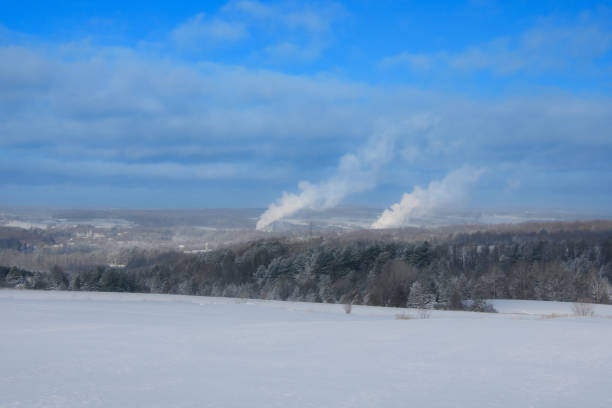 istock Canadian countryside winter landscape 1372996603