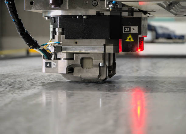istock Head of sheet metal punching machine 1372998079