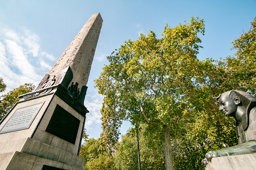 Tank as part of the Soviet memorial in the Tiergarten district of Berlin. The memorial was erected in 1945 to honor the soldiers of the Red Army who died in the Second World War.