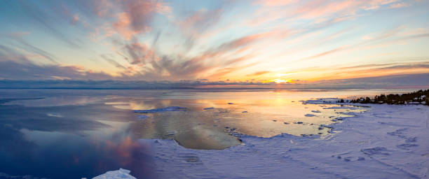 istock Georgian bay in winter close to Tiny, Ontario, Canada 1373029885
