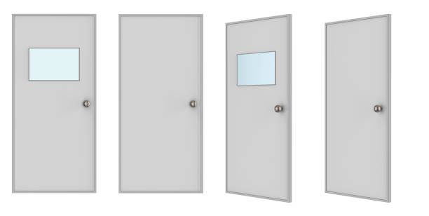 istock set of doors with glass panel isolated on white 1373030936