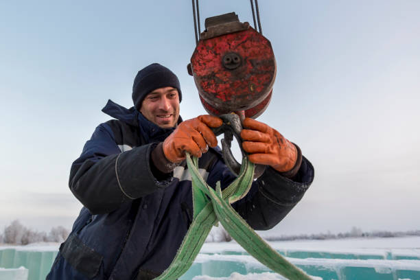 istock The slinger hooks the sling on the hook 1373040443