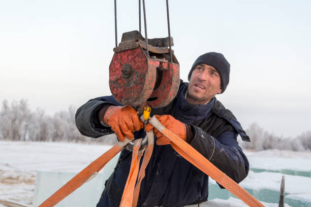 istock The slinger hooks the sling on the hook 1373040510