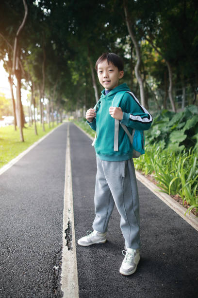 istock Schoolboy going to school 1373043660