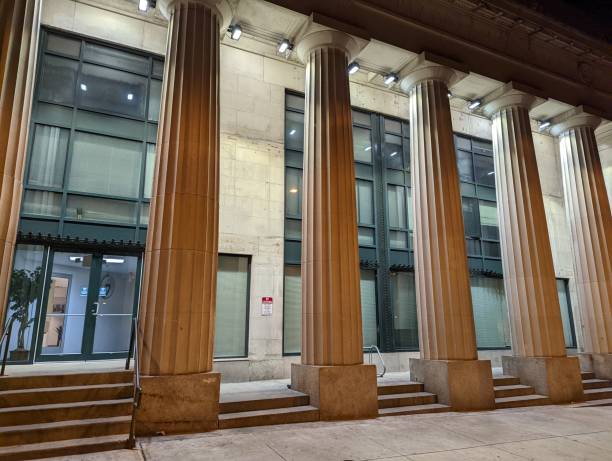 istock Station house at night 1373044373
