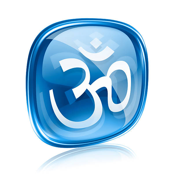 Om Symbol Icon Blue Glass Isolated On White Background Stock Illustration - Download Image Now - iStock Om Symbol Icon Blue Glass Isolated On White Background Stock Illustration - Download Image Now - iStock