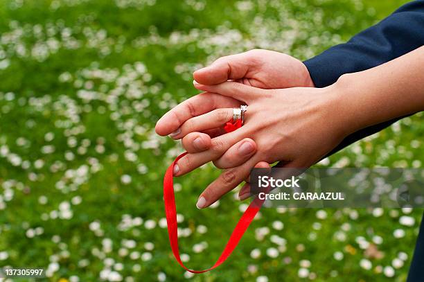 시계바늘 환상체 결혼 반지에 대한 스톡 사진 및 기타 이미지 - 결혼 반지, 리본, 빨강