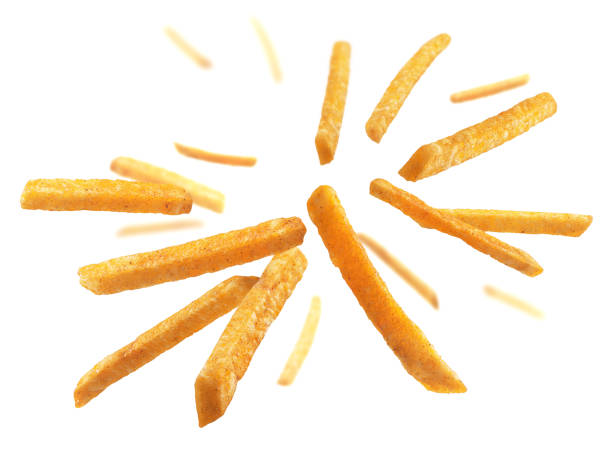 istock French fries levitate on a white background 1373067626