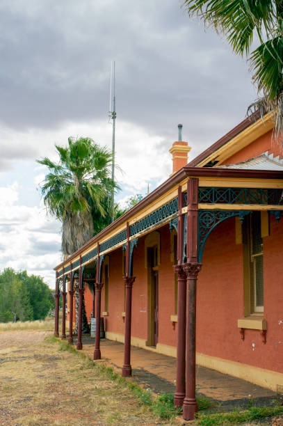 istock View along station verandah with lace ironwork decoration 1373074956