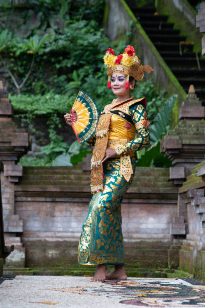 istock Balinese dancer posing in the temple 1373079261
