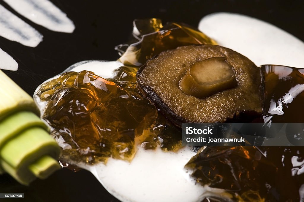 La gastronomía Molecular-sopa de champiñones - Foto de stock de Agar-agar libre de derechos