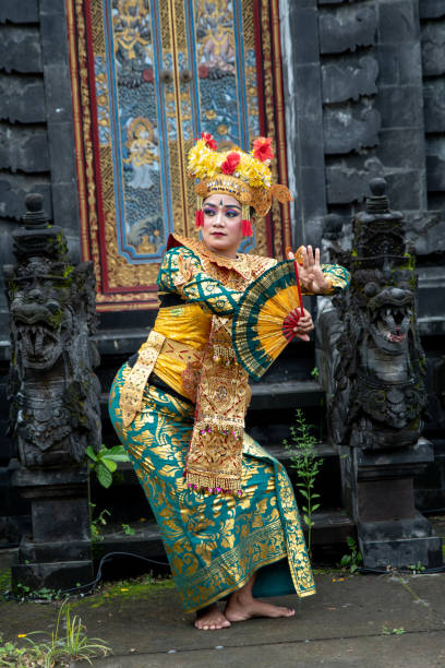 istock Balinese dancer posing in the temple 1373081738