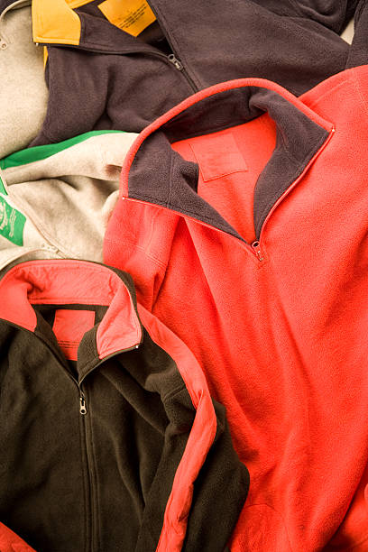 istock Winter Clothes - Colorful Zip-Up Fleece Jackets 137308429