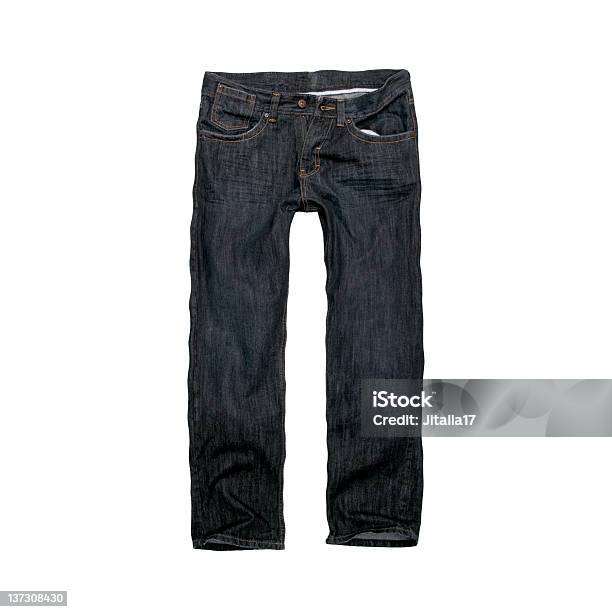 다크 블루 디자이너 Jeans 남성용흰색 바탕 바지-의복에 대한 스톡 사진 및 기타 이미지 - 바지-의복, 청바지, 스키니진