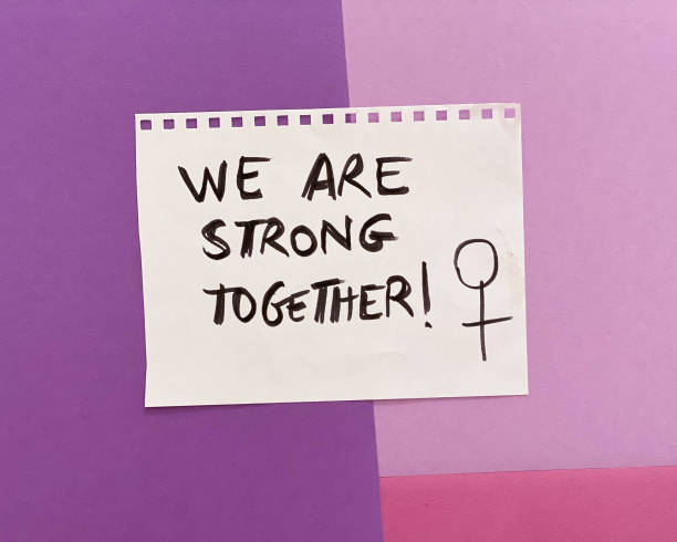 istock Purple background about International Women’s Day 1373087074