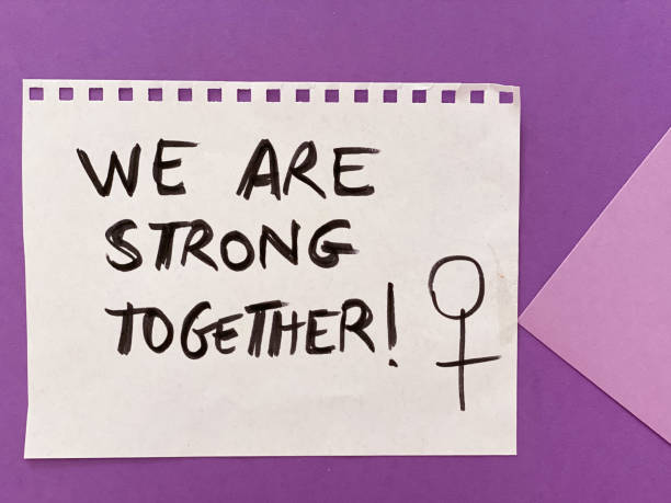 istock Purple background about International Women’s Day 1373087703