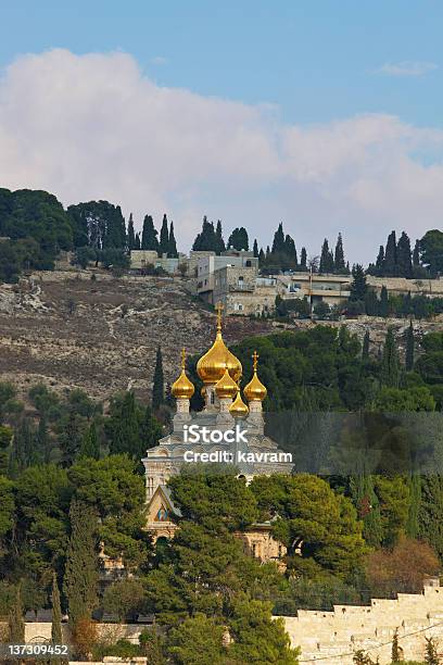 Monte Degli Ulivi Gerusalemme - Fotografie stock e altre immagini di Abbazia - Abbazia, Ambientazione esterna, Architettura
