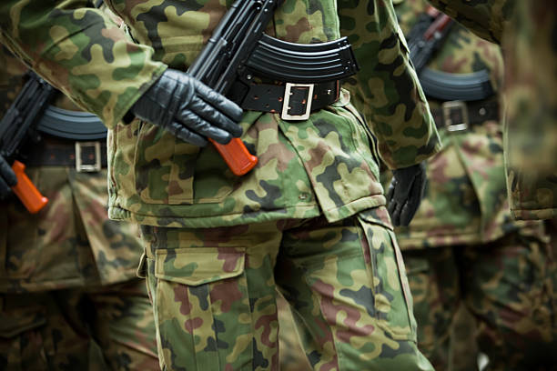 istock Soldiers of the armed forces marching 137309640