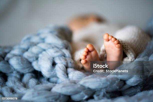 Foot Of Newborn Baby Stock Photo - Download Image Now - Baby - Human Age, Newborn, Foot