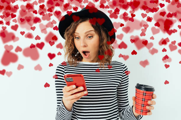 istock Valentine's day surprise, joyful young woman 1373103291