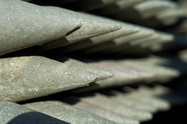 istock Pile of circular and sustainable construction material made from recycled waste plastics 1373105562