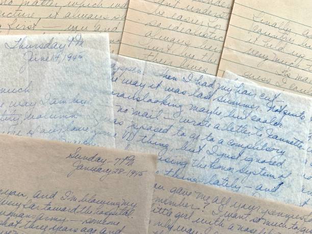 istock Old Love Letters from WWII 1945 1373116656