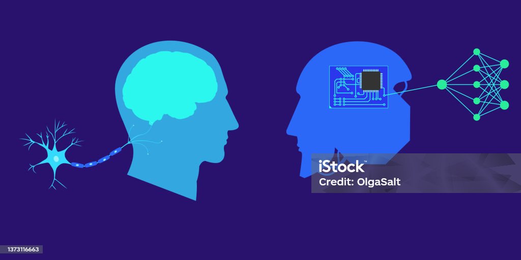 Deep Learning Mind Vector Deep Or Machine Learning Concept Abstract Vector Illustration Stock ...