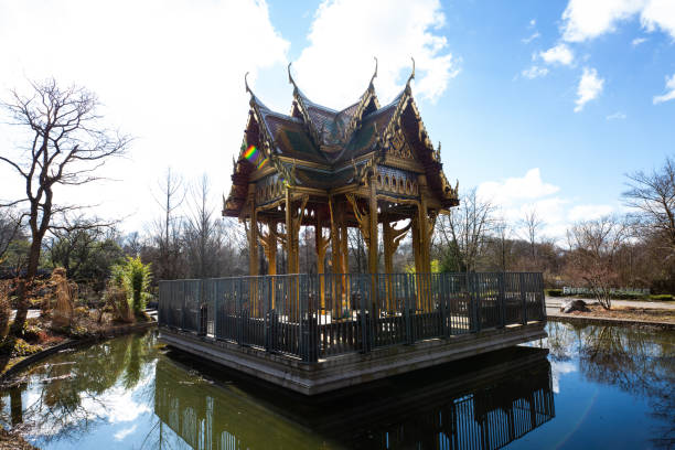 Nepalese pagoda in Westpark in Munich