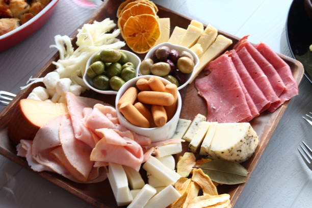 istock Dinner plate full of snacks 1373119940