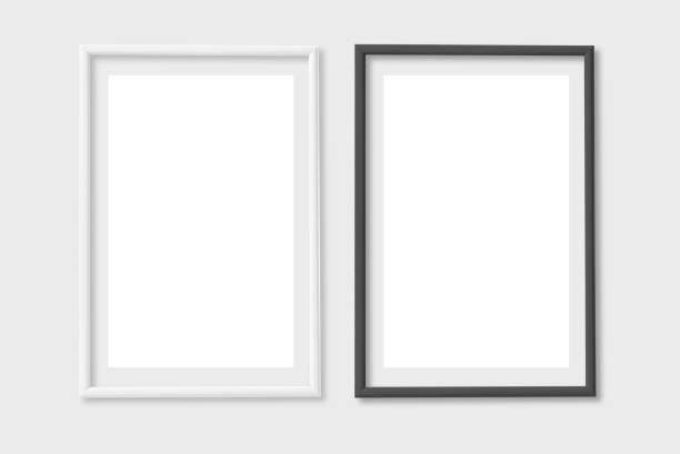 istock Photo  Black Blank and White Picture Frame, 1373121106