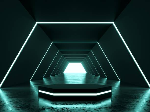 istock Abstract background. mock up scene for product display. 3d render 1373121325
