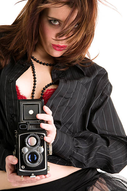 istock Sexy woman taking pictures 137312134