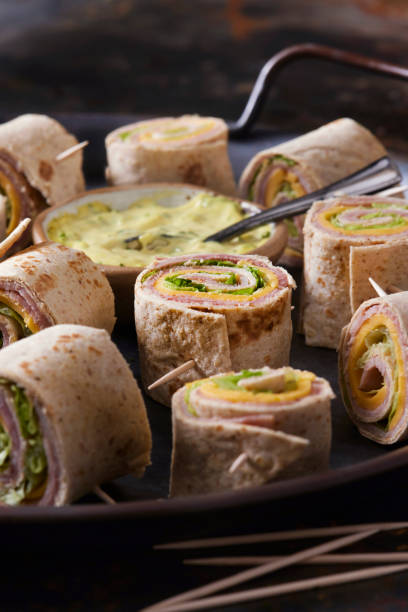 istock Ham, Lettuce and Cheese Tortilla Bites 1373124305